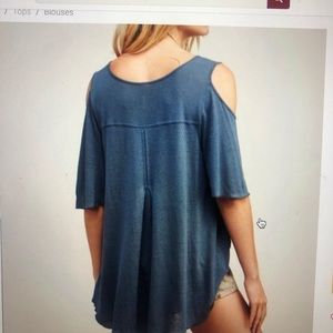 Free people bittersweet cold shoulder top!